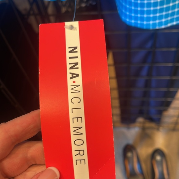 Nina Mclemore dazure and white tattersall shirt jacket nwt size 6 - Picture 6 of 6